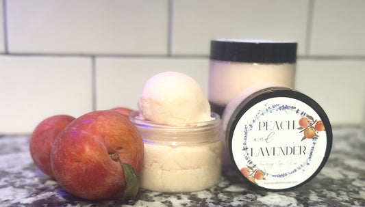 Peach & Lavender Foaming Body Scrub